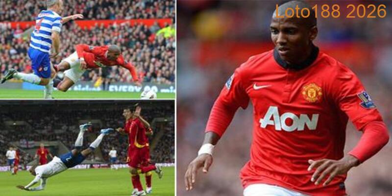 Ashley Young nằm sân chỉ với va chạm nhẹ